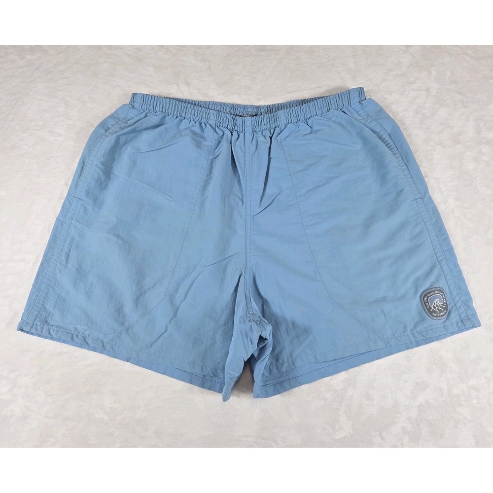 Patagonia Baggies Blue Shorts 5" Inseam Mens Large Pockets Netplus Not Lined